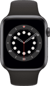 Apple Watch Series 6 44 mm Aluminium Gris Sidéral Bracelet Sport Noir