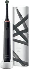 Oral-B Pro 3 3500 Cross Action Zwart met Strepen Case
