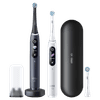 Oral-B iO Series 8 Zwart en Wit Duo Pack met extra opzetborstel