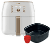 Philips Airfryer XXL Smart Sensing Premium Blanc HD9870/20 + Moule