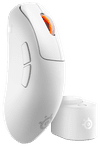 SteelSeries Sensei Pro WL Draadloze Gaming Muis Wit