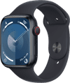 Apple Watch Series 9 4G 45mm Midnight Aluminum Sport Band S/M