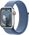 Apple Watch Series 9 4G 41mm Silver Aluminum Sport Watch Strap