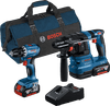 Bosch Professional GBH 18V-22 + GSR 18V-45 Combiset
