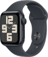 Apple Watch SE 2024 40mm Midnight Sportband S/M