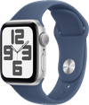 Apple Watch SE 2024 40mm Zilver Sportband M/L