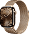 Apple Watch Series 10 4G 42mm Titanium Gold Milanese Watch Strap