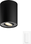 Philips Hue Pillar Spot Monté en Surface White Ambiance - Noir - 1 spot + Variateur