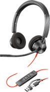 Poly Blackwire 3320 MS Bedrade Office Headset
