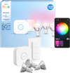 Philips Hue Essential White and Color Kit de Démarrage GU10 Lot de 3 + Bridge + Variateur