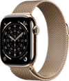 Apple Watch Series 11 Cellular 42mm Titanium  Goud Milanese Band