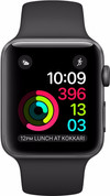 Apple Watch Series 1 38 mm Gris anthracite Aluminium/Bracelet Sport Noir