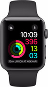 Apple Watch Series 2 42mm Spacegrijs Aluminium/Zwarte Sportband