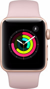 Apple Watch Series 3 38mm Aluminium Or / Bracelet Sport Rose