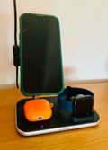 BlueBuilt 3-in-1 Wireless Charger with Qi2 15W Black (Image 1 of 1)