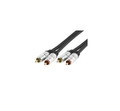 HQ 2 x tulp naar 2 x tulp audiokabel 0,75 m (Afbeelding 1 van 1)