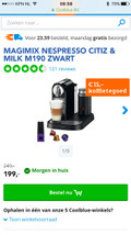 Magimix Nespresso CitiZ &amp; Milk M190 Zwart (Afbeelding 1 van 2)