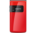 Emporia Flip Basic téléphone pour seniors Rouge (Image 1 sur 2)