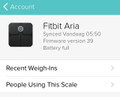 Fitbit Aria Wifi Smart Scale (Noir) (Image 2 sur 3)