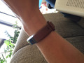 Fitbit Alta HR Leather Watch Strap Brown Small (Image 1 of 3)