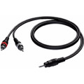 Procab CAB711 2x RCA Male - 3,5 mm Mini Jack Male 1,5 Meter (Afbeelding 1 van 1)