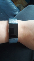 Fitbit Charge 2 Turquoise/Argent - S (Image 1 sur 3)