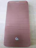 LG CleanUP Quick View LG Q6 Coque à Rabat Or Rose (Image 1 sur 2)