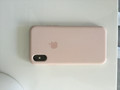 Apple iPhone Xs Silicone Case Pink Sand (Image 4 of 6)