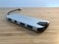 Hyper Slim USB-C 8 In 1 Docking Station Space Gray (Image 1 of 7)