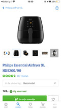 Philips Essential Airfryer XL HD9260/90 (Afbeelding 4 van 18)