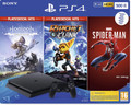 Sony PlayStation 4 Slim 500 GB - Horizon Zero Dawn - Ratchet &amp; Clank - Marvel's Spider-Man (Afbeelding 1 van 1)