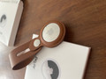 Apple AirTag Leather Key Ring Saddle Brown (Image 2 of 2)