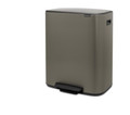 Brabantia Bo Pedal Bin 60L Platinum (Image 2 of 16)