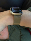 Apple Watch 42/44/45mm Watch Strap Milanese Graphite (Image 1 of 14)
