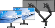 Philips 27E1N1600AE/00 Lot de 2 + BlueBuilt Bras d'Écran PC Vérin Mécanique pour 2 Écrans PC
