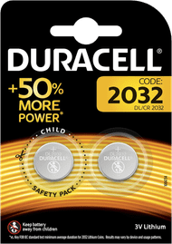 Duracell Specialty 2032 Lithium button cell battery 3V 2 pieces