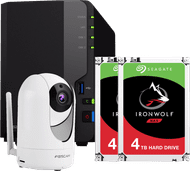 Surveillance pakket voor binnen - Synology DS218+ met 8TB