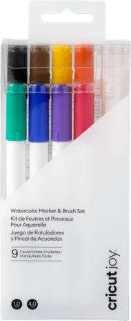 Cricut Joy Aquarel markers en kwasten 9-pack 1.0 mm