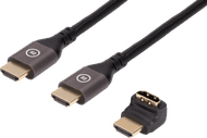 BlueBuilt HDMI Cable 4K 120Hz / 8K 60Hz Nylon 2m + 90° Adapter