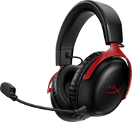 HyperX Cloud III Casque Gamer Sans fil - Noir/Rouge (PC, PS5, PS4)