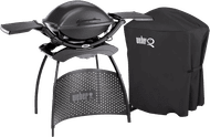 Weber Q2400 avec Support + Housse de Luxe pour la série Q avec support