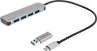 BlueBuilt 4-Port USB-A/C 3.0 Hub