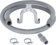 BlueBuilt Drain Hose (1.5 meters) with Extension Piece for Washing Machines and Dishwashers