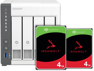 QNAP TS-433-4G + Seagate Ironwolf 8TB (2x4TB)