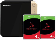QNAP TS-464-8G + Seagate Ironwolf 8TB (2x4TB)
