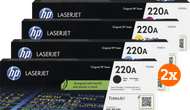 HP 220A LaserJet Toner Combo Pack (2 stuks)