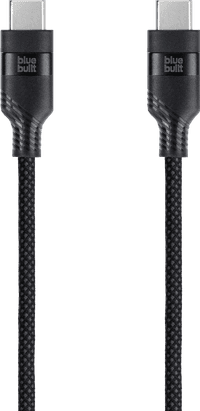 BlueBuilt Usb C naar Usb C Kabel 1,5m Nylon Zwart