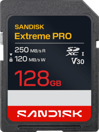 SANDISK Extreme PRO SDXC 128GB 250MB/s