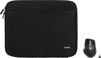 BlueBuilt Laptophoes breedte 31 cm 13 inch M Zwart + Maximus Muis