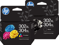 HP 302XL/304XL Cartridge Combo Pack